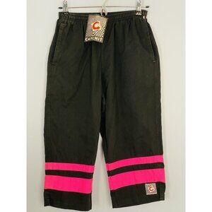 Vintage 80s Catchit Surf Wear Capri Pants Size XS/S NOS Pull On Cotton Pants